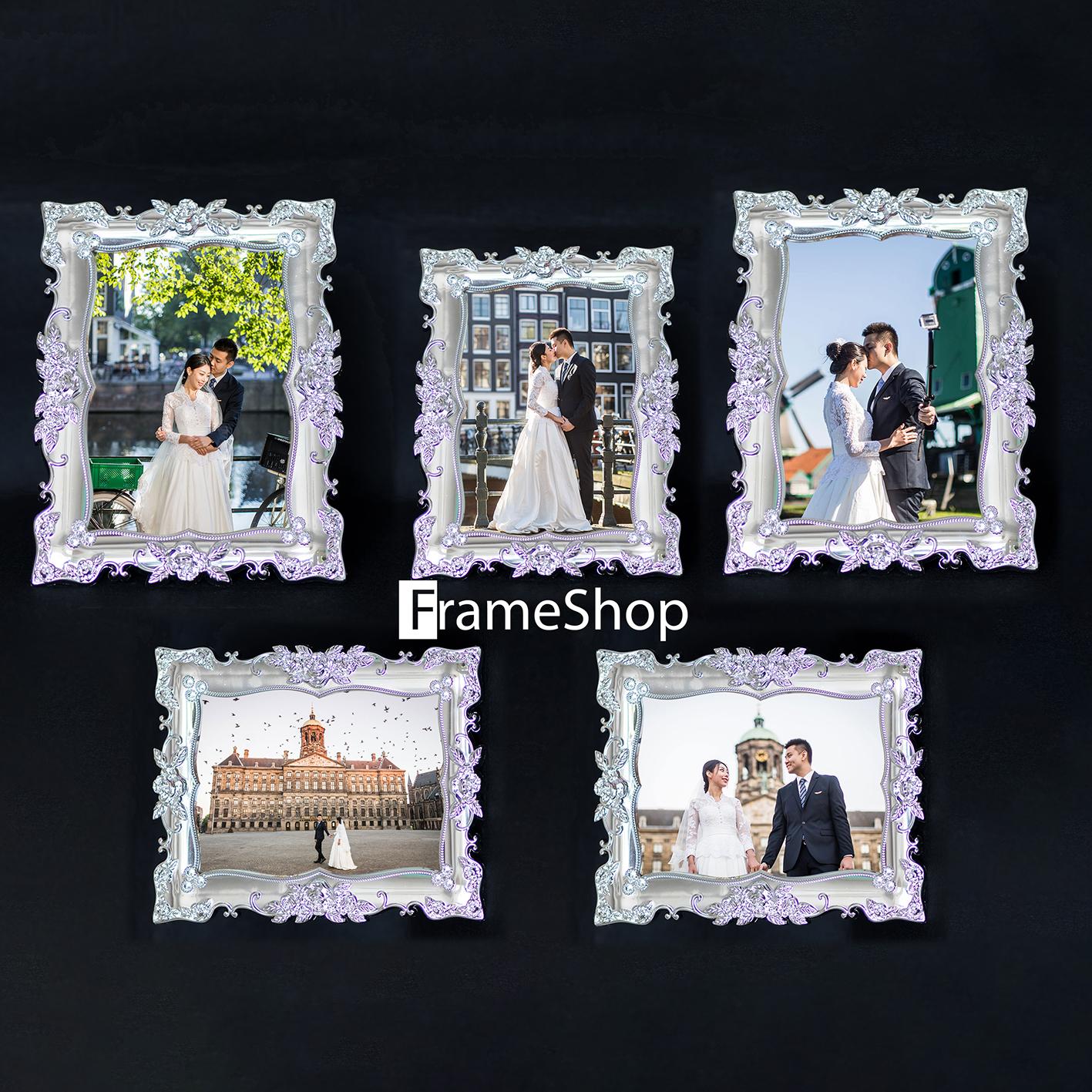 Bộ 5 khung ảnh để bàn cưới cỡ 13*18 cực sang trọng