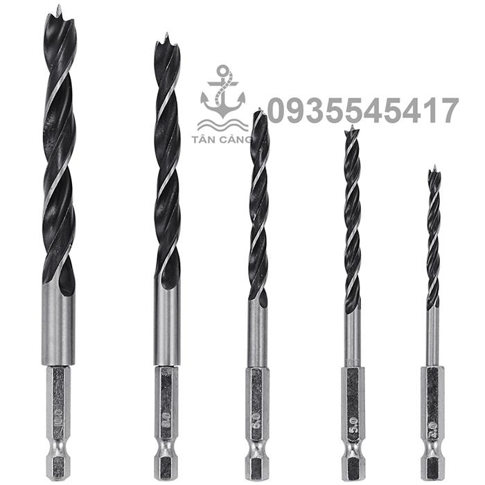 Bộ mũi khoan gỗ chuôi lục