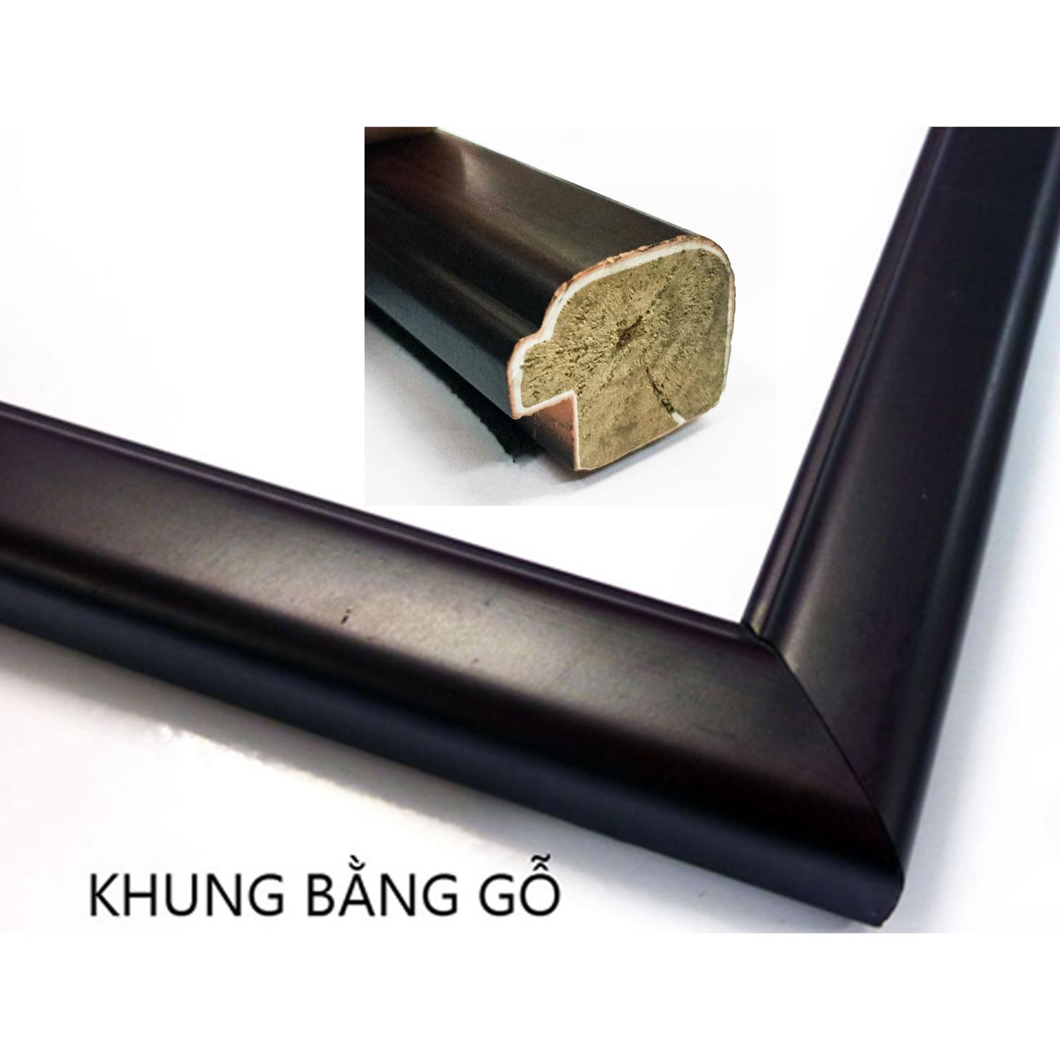 Tranh thư pháp - Chữ Thịnh - Tranh Minh Hiền (Viết và Vẽ 100% - không sử dụng in ấn)