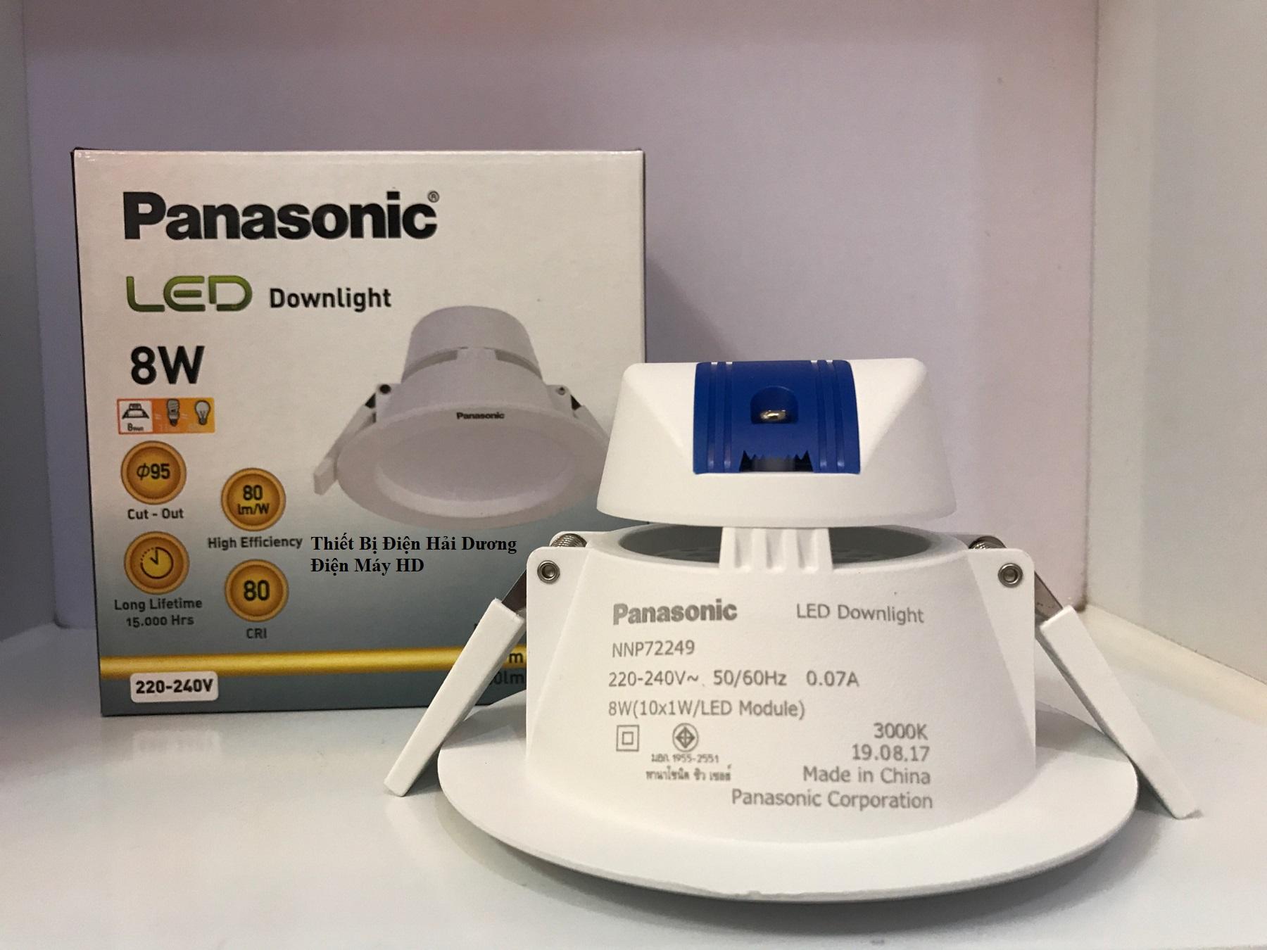 Bộ 3 Đèn Panasonic LED Downlight âm trần NNP72249/59 8W (Trắng/Vàng)