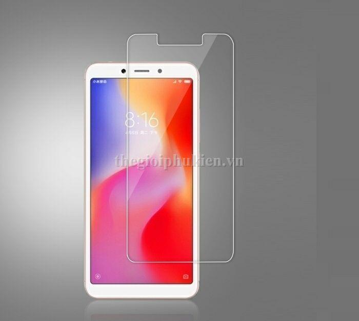 Kính cường lực Glass trong suốt cho Xiaomi Redmi 6A - Hàng nhập khẩu
