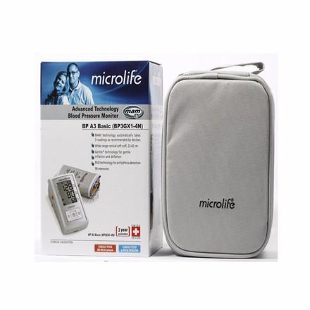 Máy đo huyết áp bắp tay Microlife A3 Basic (Trắng)