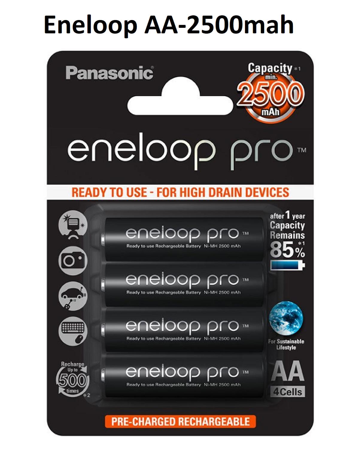 Pin sạc AA - Panasonic - Eneloop Pro 2500mah