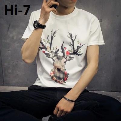 [HCM](Hàng Thanh Lí Nghỉ Bán)Áo Thun Nam Hình Hươu Hàng Nhập
