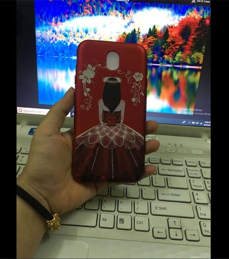 Ốp lưng dẻo thời trang đính đá cho Samsung Galaxy J7 Pro