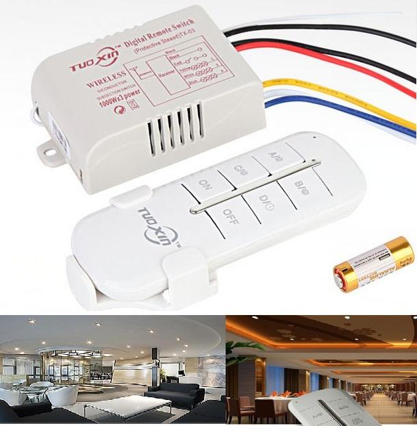 Công tắc điều khiển từ xa RF 3 cổng