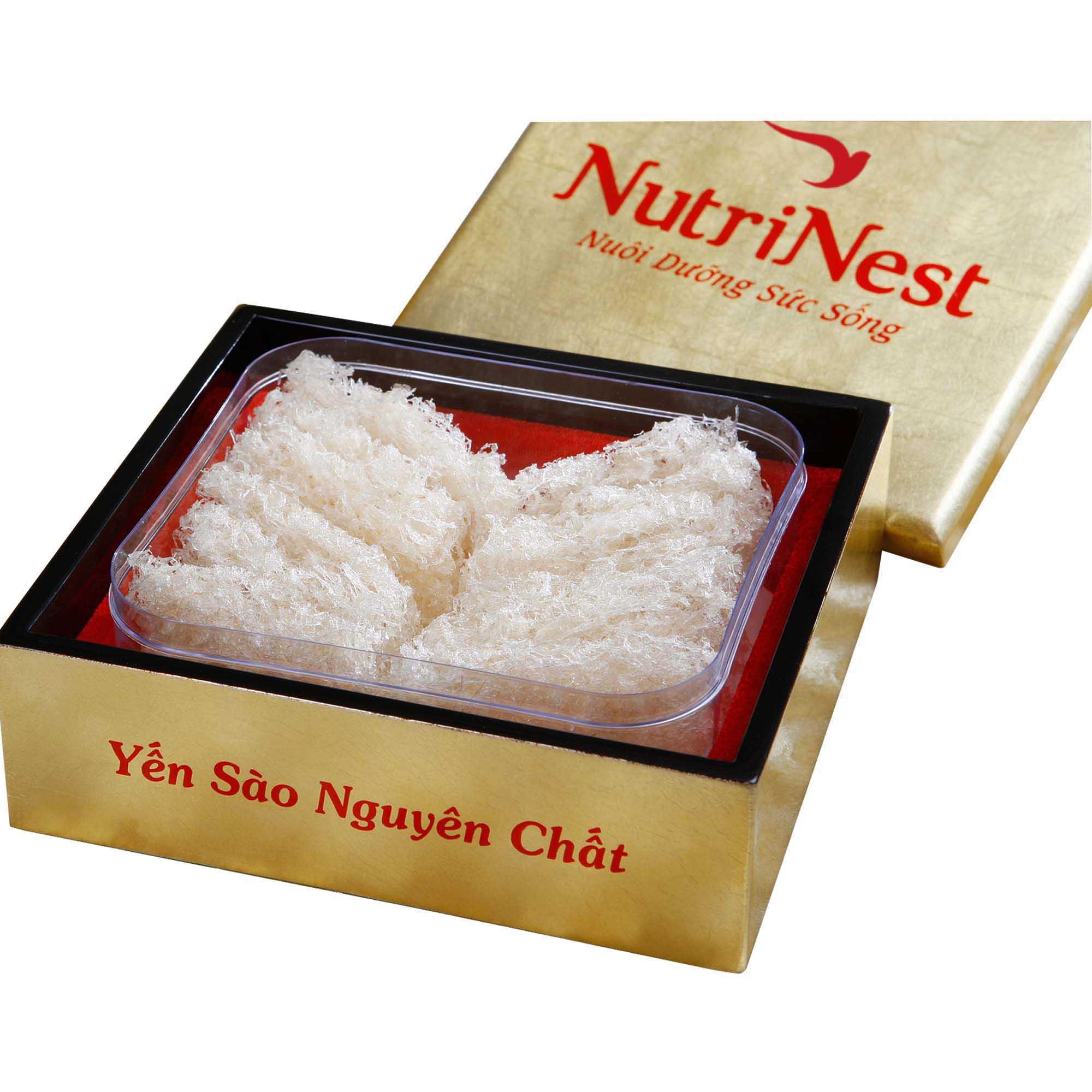 Nutrinest Convenient Quick-Boiled Bird's Nest with Feathers Removed 50g - Includes Rock Sugar