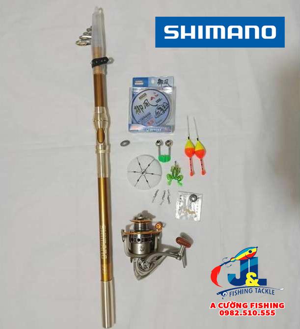 [ Siêu Hot ] Bộ Cần Câu Máy Shimano Gold Premium   + Máy YUMOSHI Kim Loại 6000 Siêu Đẹp Và Khỏe