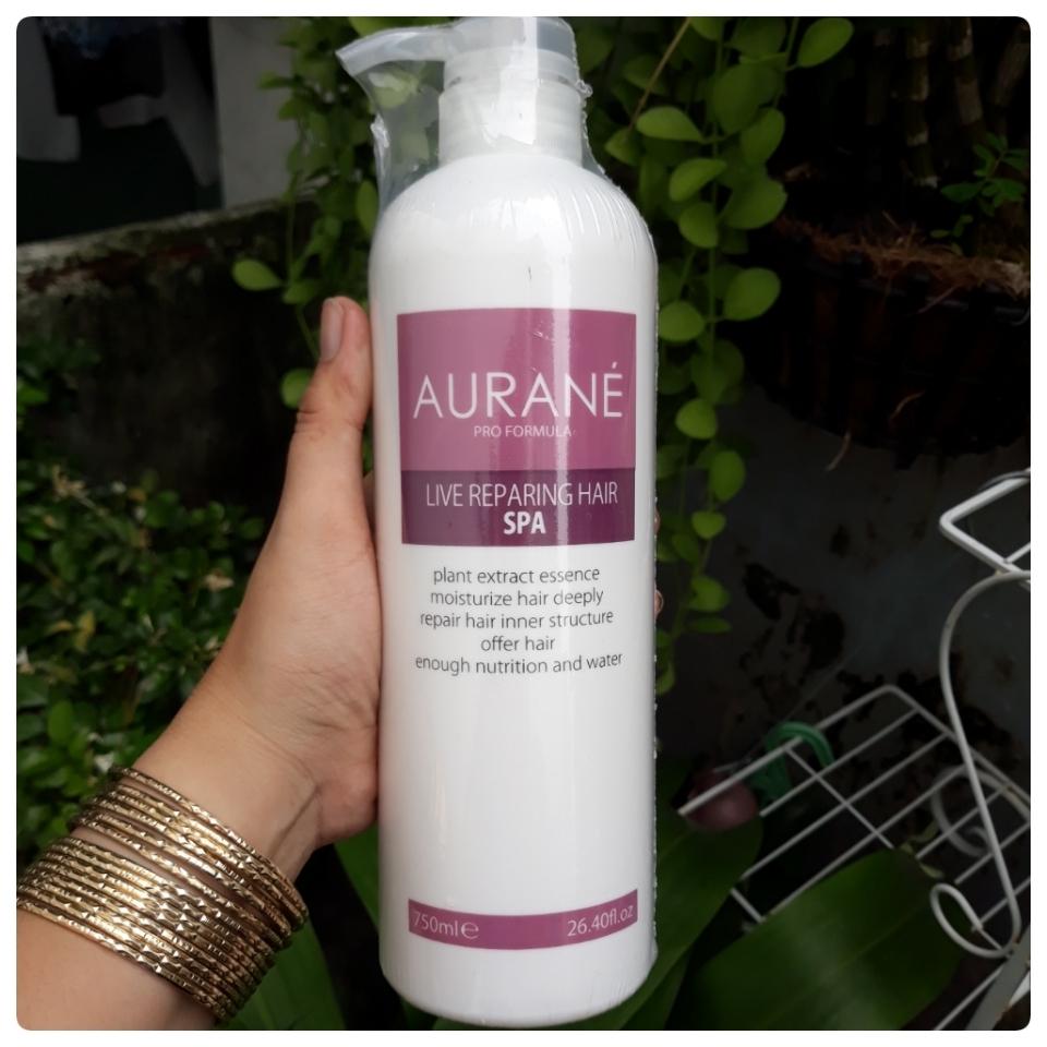 Hấp dầu phục hồi dưỡng tóc hư tổn khô xơ chẻ ngọn hair spa aurane pháp 750ml