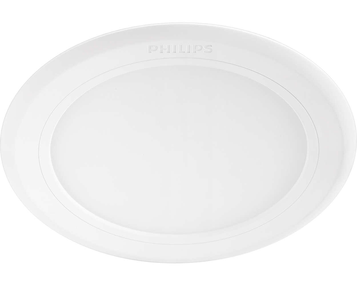 Bộ 6 Đèn downlight âm trần siêu mỏng Slimlit Philips  59511 12W (Vàng)