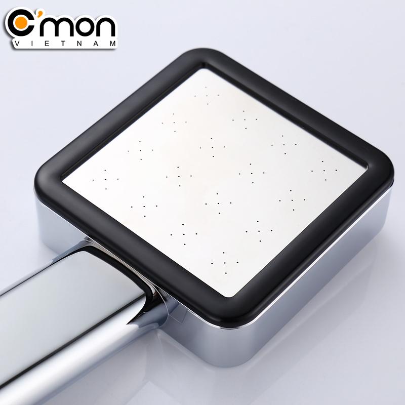 Bộ vòi sen tăng áp 200% C'mon TS-06 + dây sen (bạc)