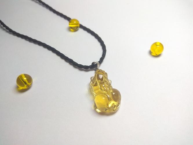 Dây chuyền tỳ hưu đá (Chọn màu theo ảnh)