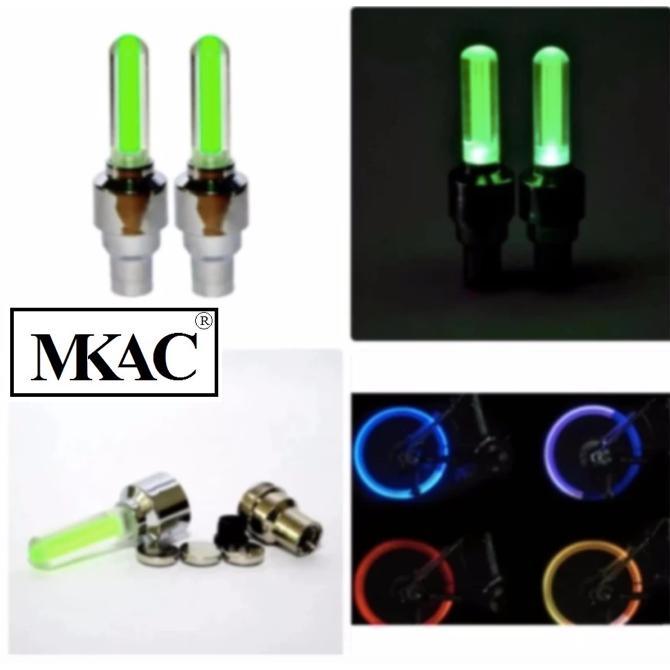 Đèn led gắn van xe chạy màu (1 cặp)