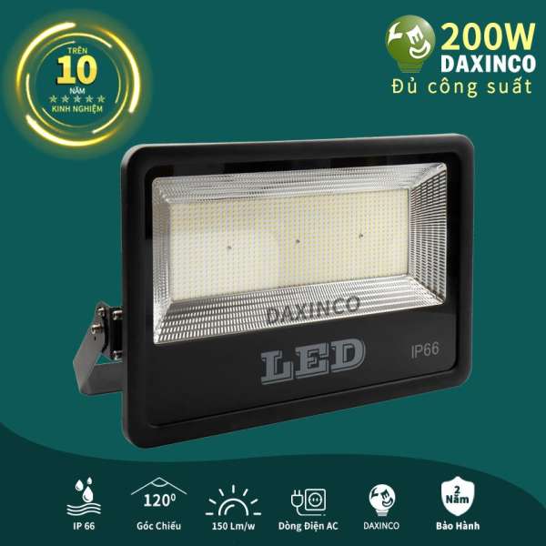 Đèn pha led 200W SMD Daxinco kiểu Chiến Sỹ