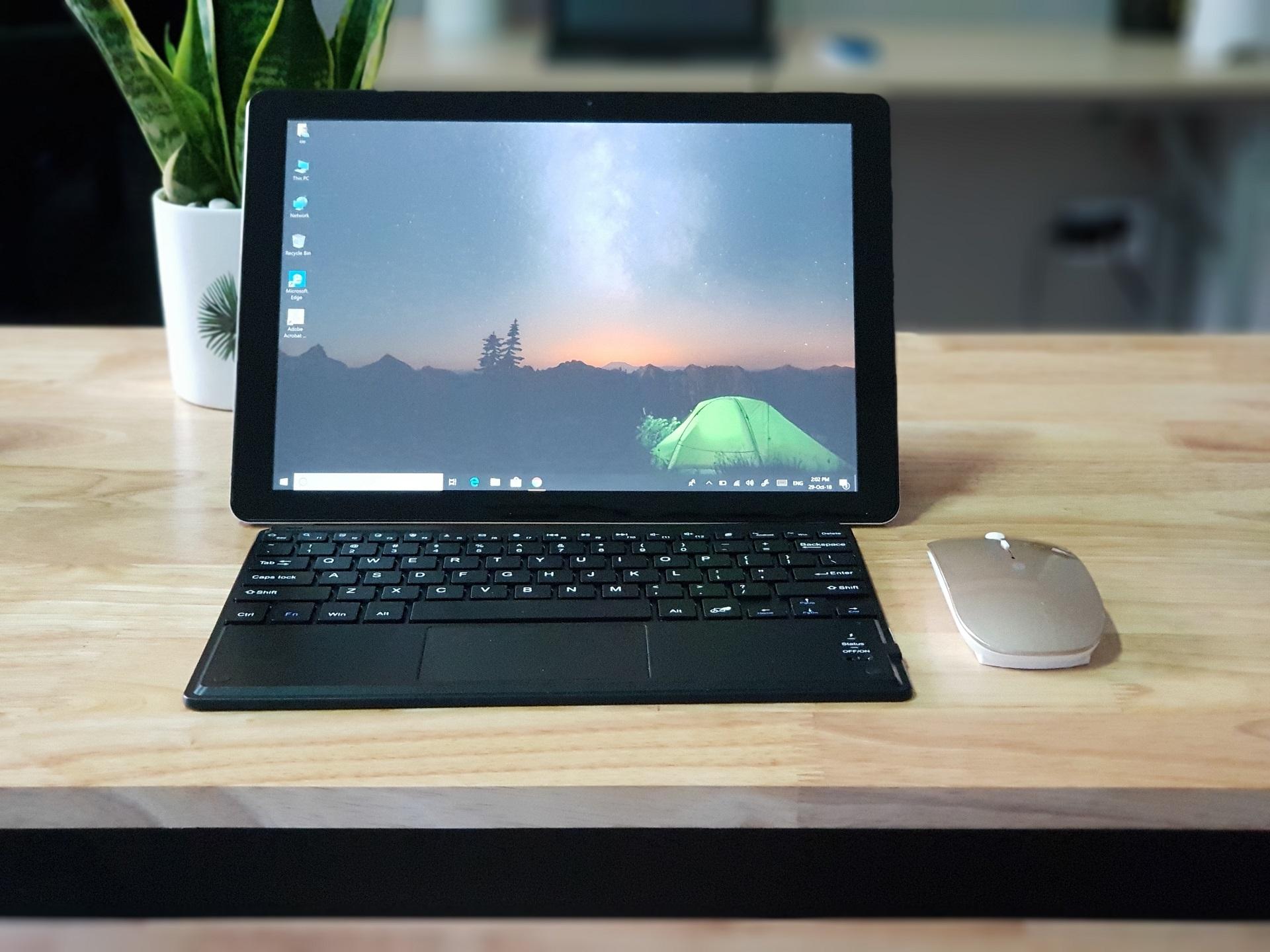 Bàn phím Bluetooth 10.1 inch có track pad (đen)
