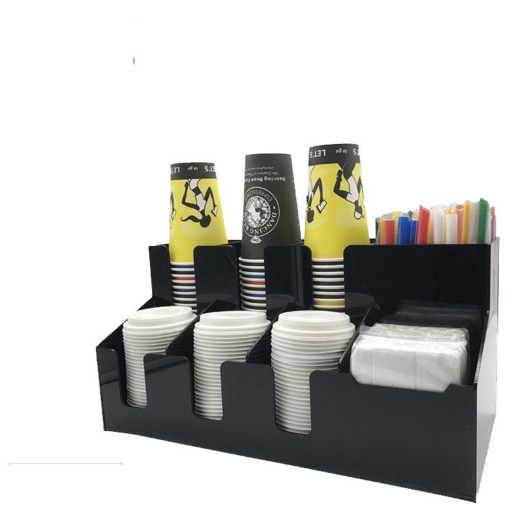 KỆ ĐỂ CỐC TRÀ SỮA 2 TẦNG MIKA ( 3 CỐC, 3 NẮP , 2 ĐỂ ỐNG HÚT , 1 ĐỂ GIẤY ĂN )