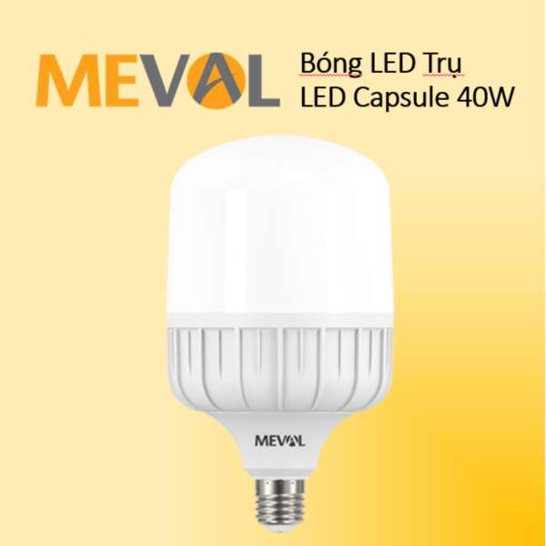 ĐÈN LED TRỤ 40W - ÁNH SÁNG TRẮNG - THƯƠNG HIỆU MEVAL