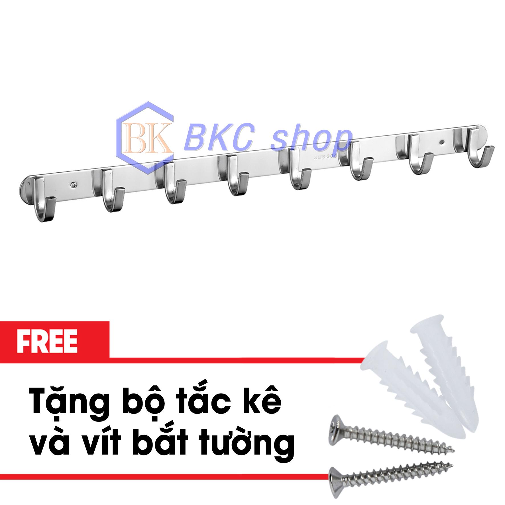 Móc áo Inox dẹp dày 08 chấu