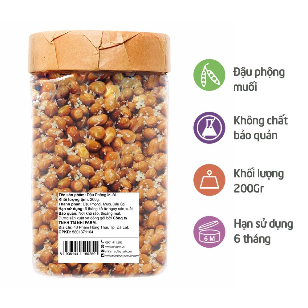 Đậu Phộng Muối - Nhi Farm (200g)