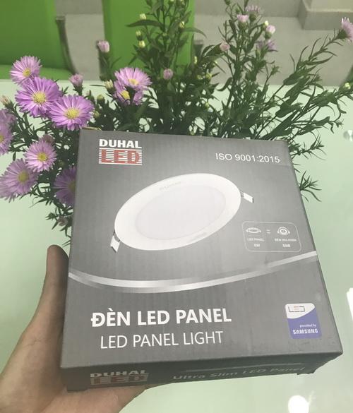 Combo 20 đèn panel tròn âm trần siêu mỏng Duhal 9W, màu Trắng