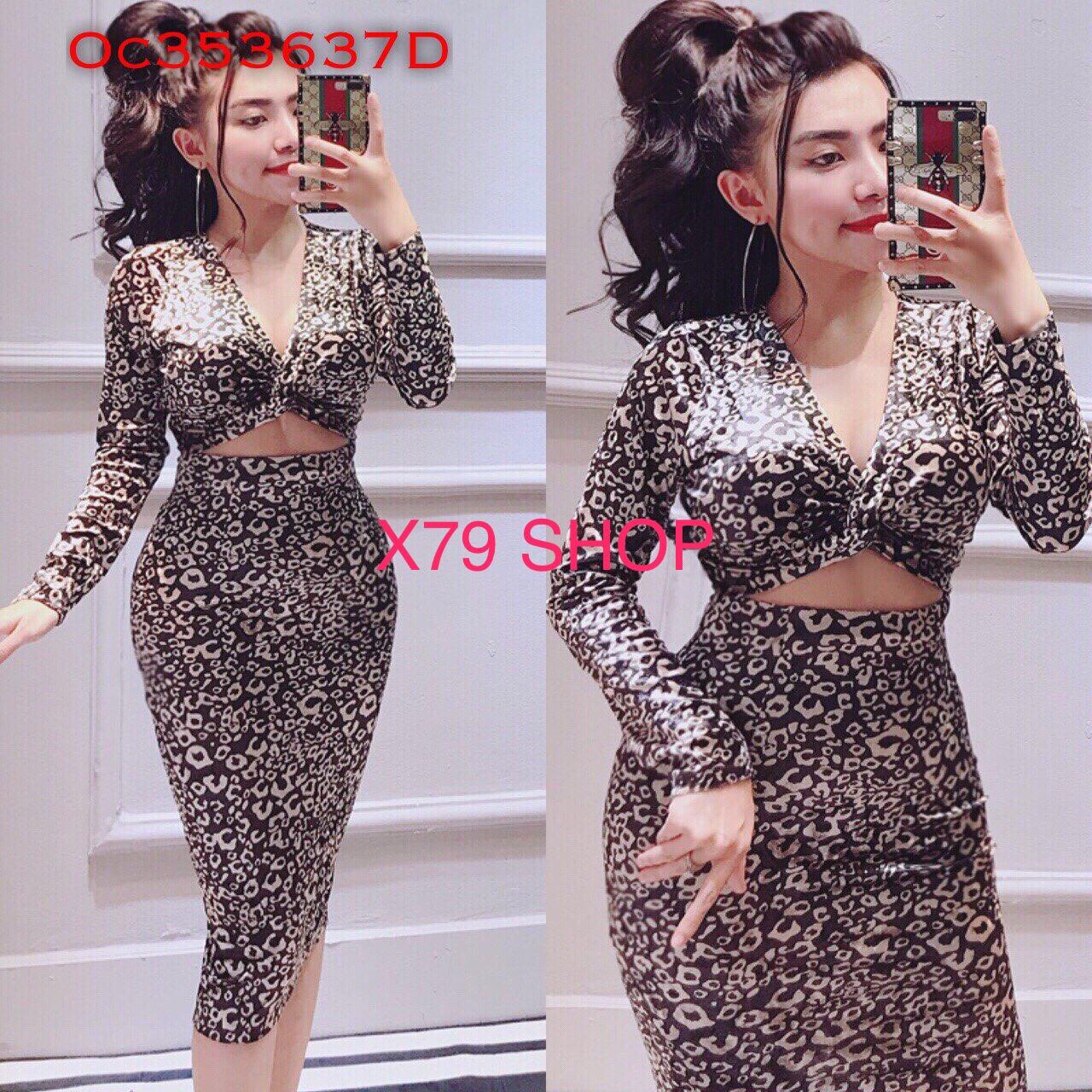 ĐẦM ĐI TIỆC HỌA TIẾT BEO