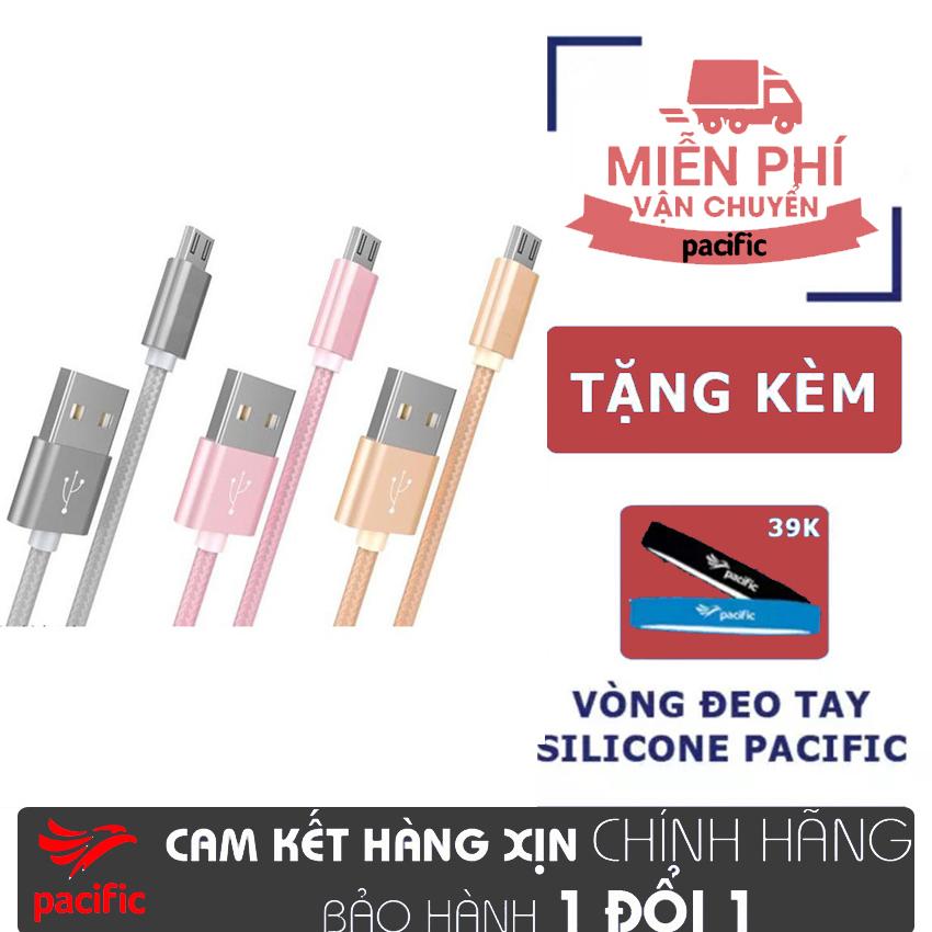 [HCM]Cáp Dù Sạc Nhanh Micro USB Android - Tặng Vòng đeo tay Silicone Pacific