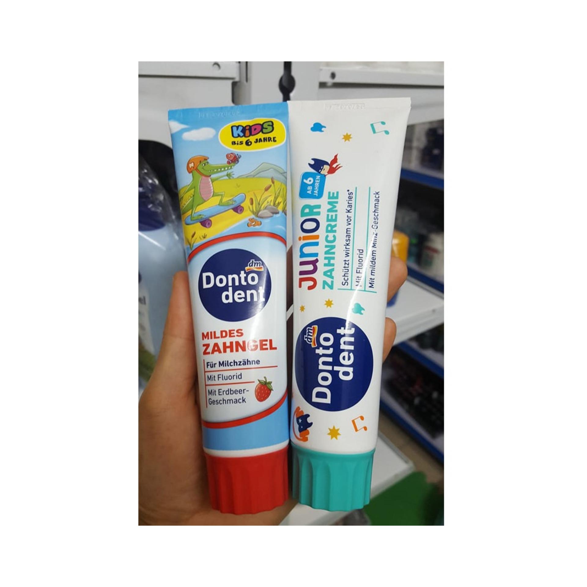 Kem đánh răng cho trẻ em DM DONTODENT 100ml - Đức (Dành cho trẻ dưới 6 tuổi)