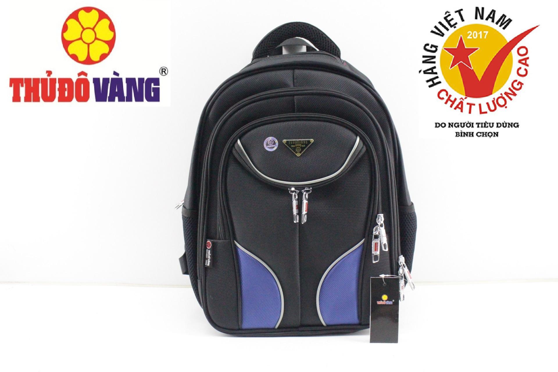 BA LÔ MÀU THỦ ĐÔ VÀNG CỠ TRUNG BL-159 (Xanh Đen)