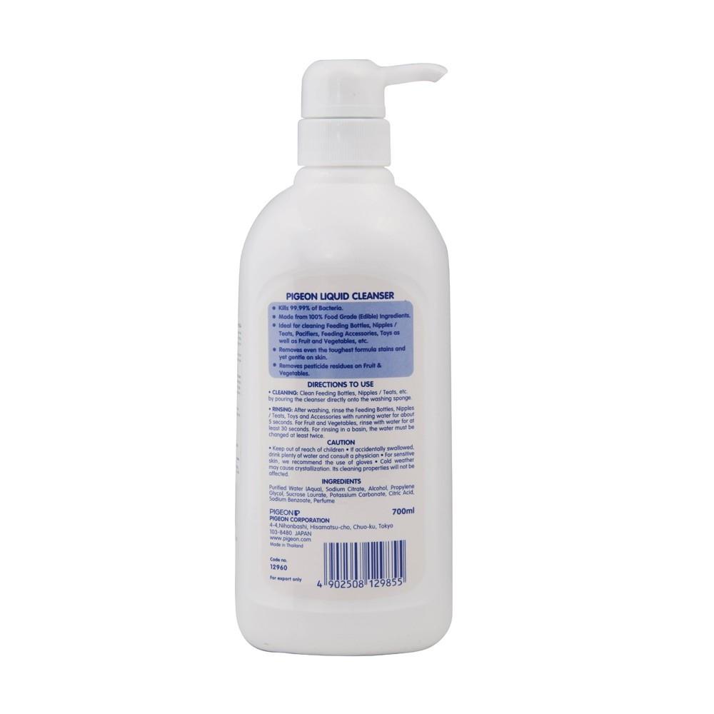 2 chai Nước rửa bình sữa Pigeon 700ml