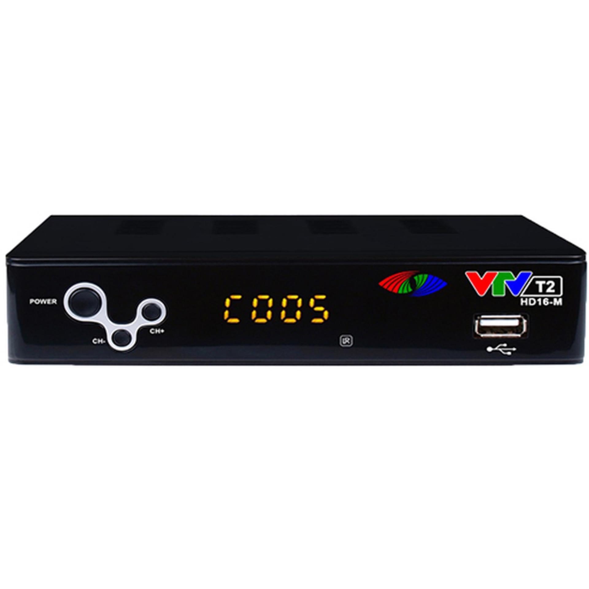 Đầu thu kỹ thuật số DVB T2 VTV T2 HD 16-M (Đen)
