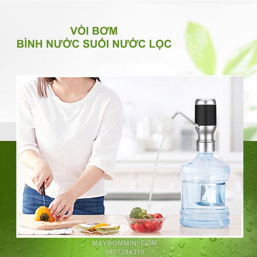 Máy bơm bình nước suối nước khoáng inox cao cấp