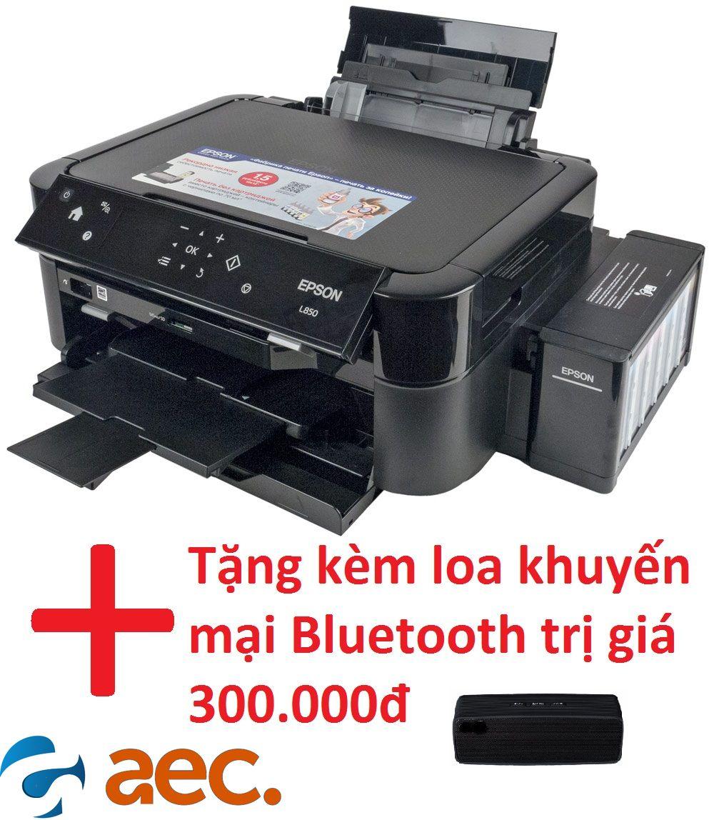 Máy in đa chức năng Epson L850 (in, coppy, scan) dòng 6 màu in sắc nét sử dụng mực Hàn Quốc + khuyến mại loa Bluetooth trị giá 300.000đ