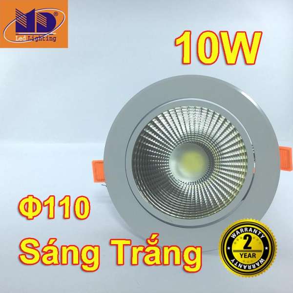 Bộ 05 đèn âm trần COB ánh sáng trắng (10W-Φ110) - MD19