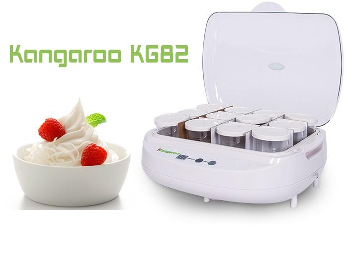 Máy làm sữa chua 12 cốc Kangaroo KG82 (Trắng)