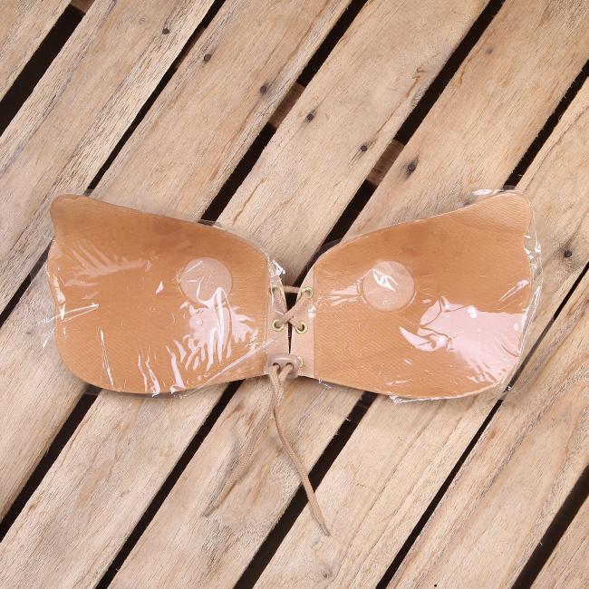 Áo Ngực Dán Nâng Ngực Có Dây Rút màu đen