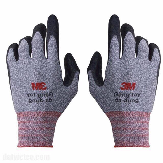 Combo 5 Đôi Găng Tay Đa Dụng 3M, Size L,Màu Xám
