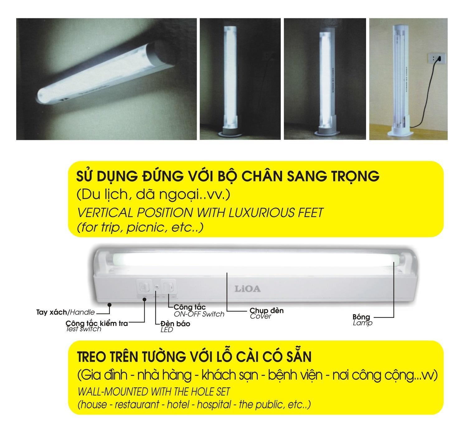 ĐÈN SẠC CHIẾU SÁNG KHẨN CẤP LIOA