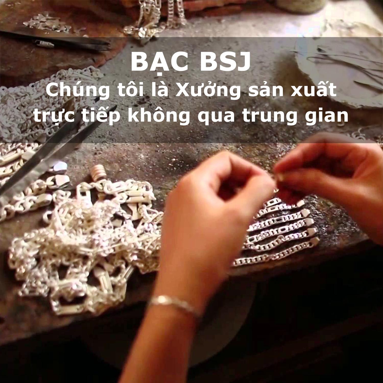 Vòng tay chỉ đỏ tỳ hưu. Bạc BSJ - VCD08