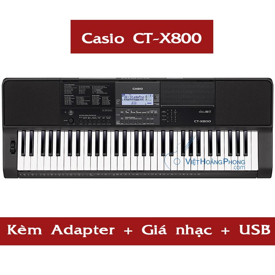 Trả góp 0% Đàn Organ Casio CT-X800 kèm USB + AD + Giá nhạc  CTX800 - Việt
