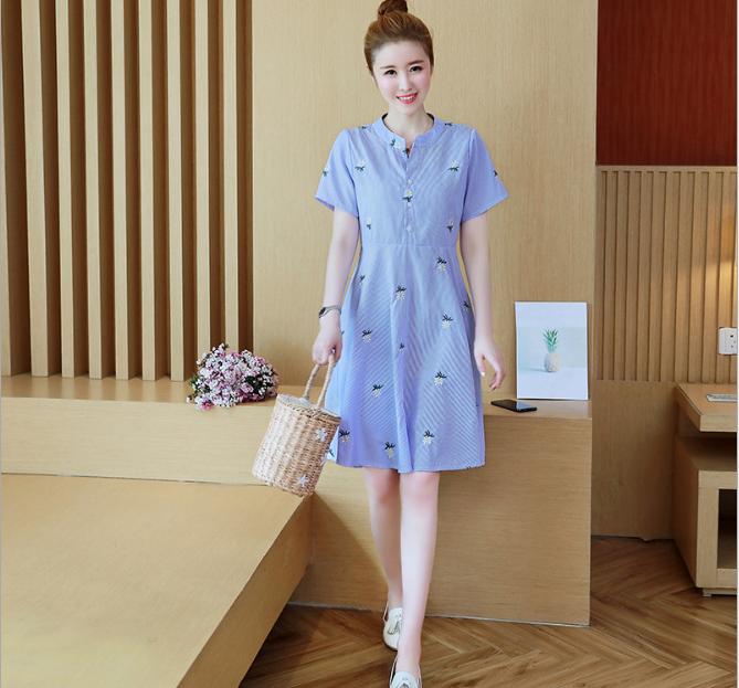 [HCM]ĐẦM BẦU CÔNG SỞ  SỌC THÊU HOA CỎ TRỤ