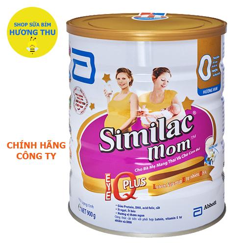 Sữa bột Similac Mom IQ Plus lon 900g hương Vanilla (dành cho Mẹ trước và sau sinh)