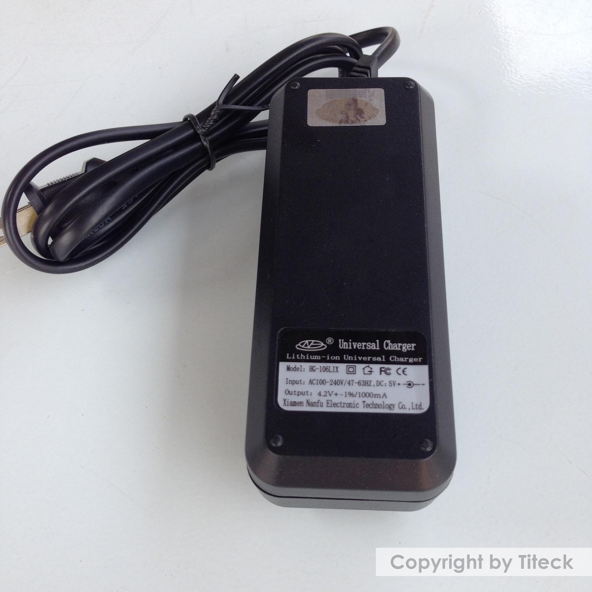Đế sạc pin 18650 đa năng có dây cắm