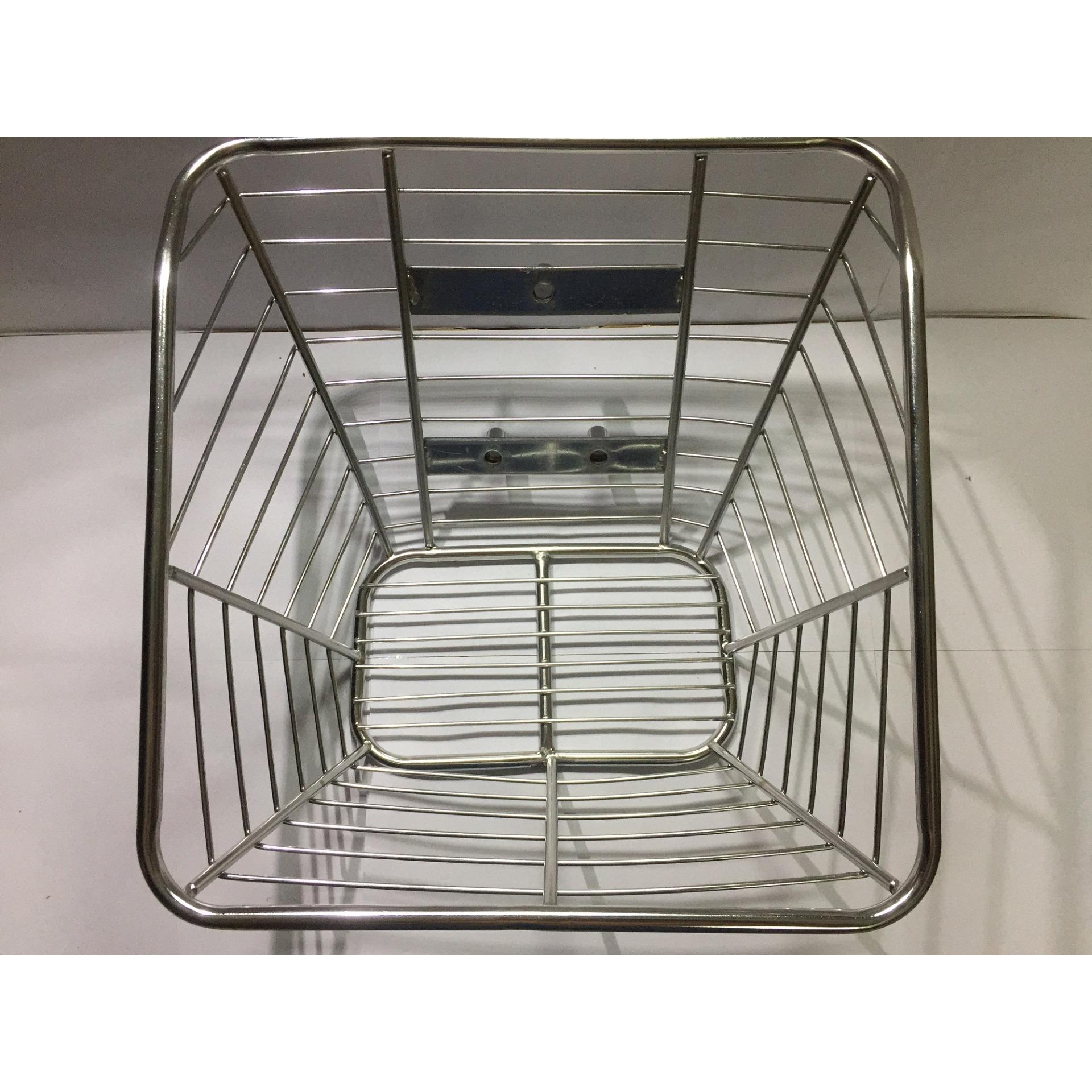 Rổ xe máy RỔ INOX 10LY cho xe WAVE, DREAM (màu bạc)