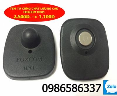Combo 10 tem từ cứng chống trộm foxcom HP01