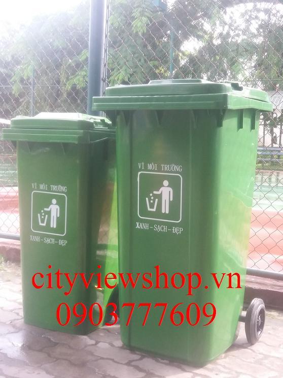 [HCM]Thùng rác nhựa 120 lít