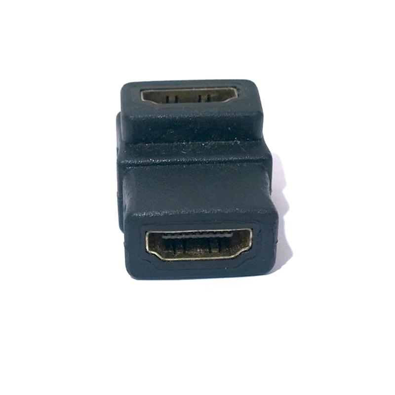 Đầu đổi và nối cáp HDMI 2 đầu âm bẻ góc đổi chiều cáp HDMI (màu đen)