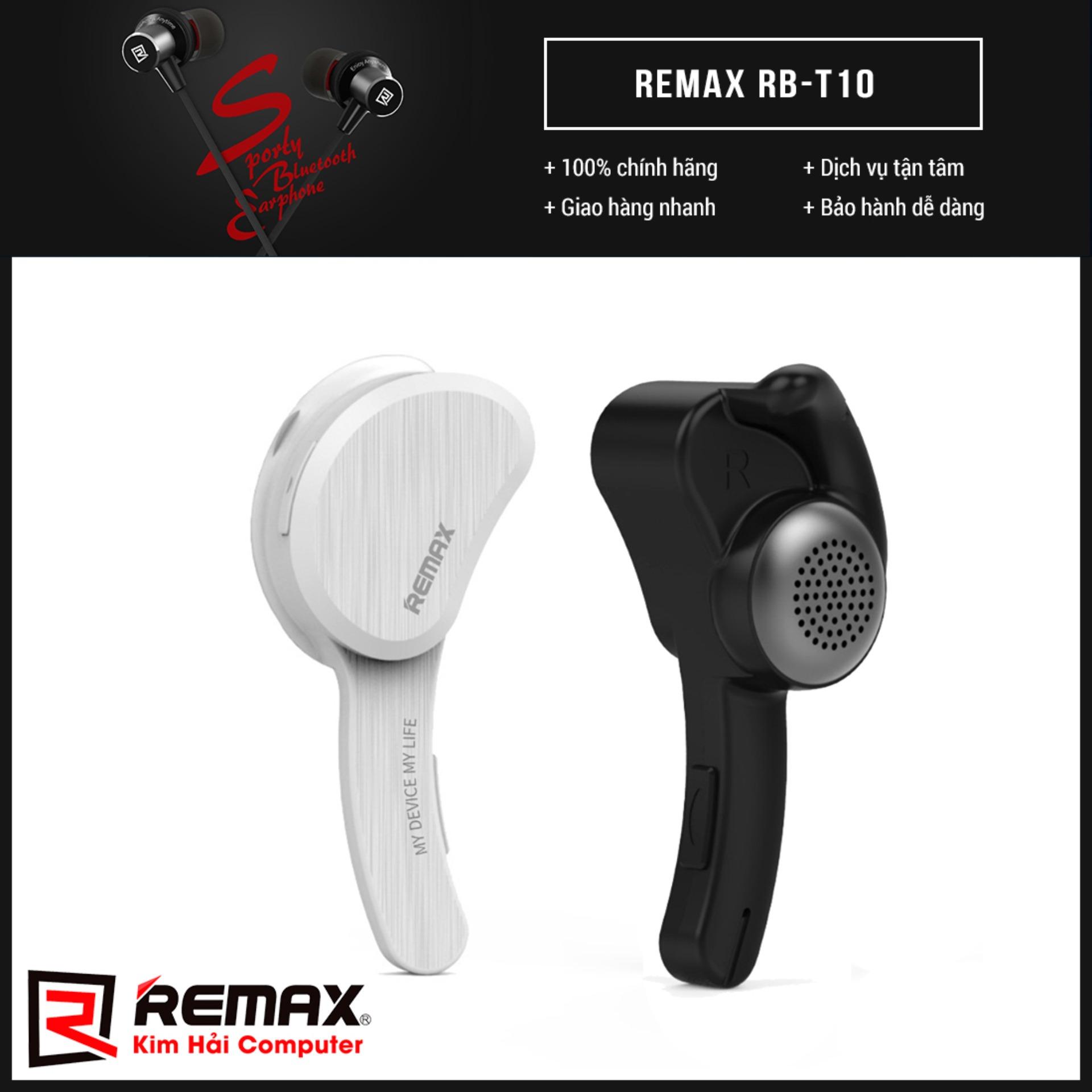 TAI NGHE BLUETOOTH V4.1 REMAX RB-T10 (Trắng) - Kim Hải Computer