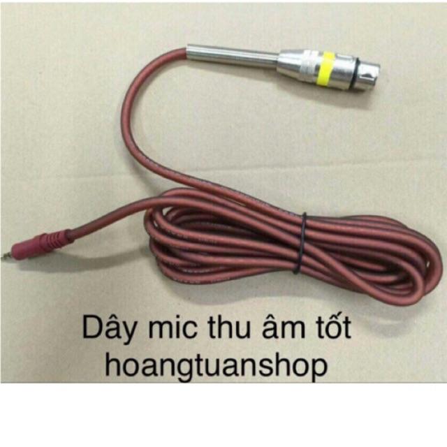 Dây mic thu âm-Loại tốt mầu xanh