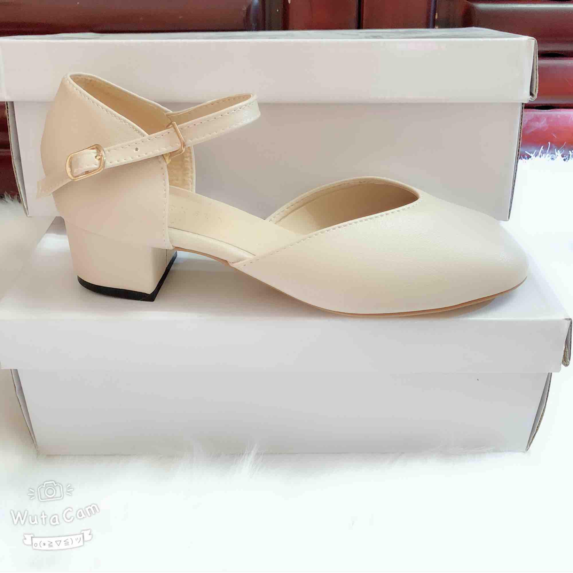 Giày gót 3 phân nữ