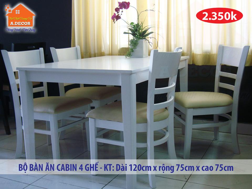 Bộ bàn ăn Cabin BA-CB-01